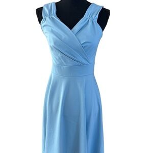 Grace Karin Elegant Blue Sleeveless Dress Size S